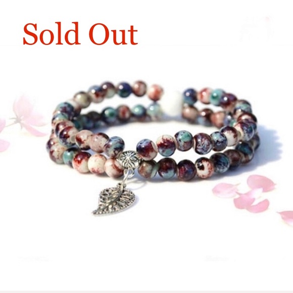 Semi-Precious Double Strand Bracelet - Picture 5 of 5